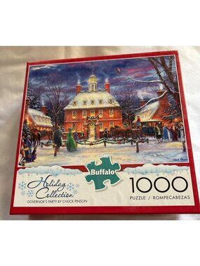 Buffalo Holiday Collection Governors Party 1000-Piece Puzzle By Chuck Pinson